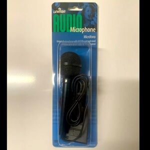 Leviton C5710 Audio Microphone with 4 1/2 Foot Cord and Stand.